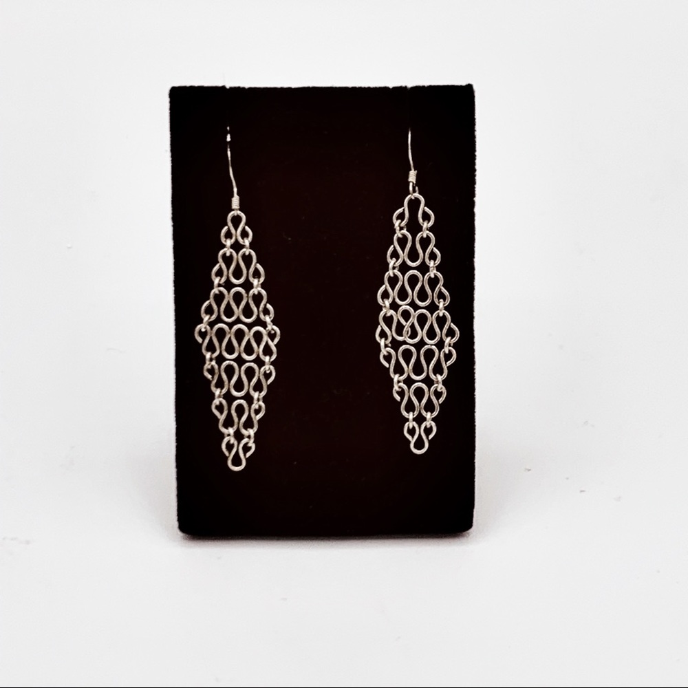 ⭐️$20…..925 Sterling Silver Earrings. Super dangly.